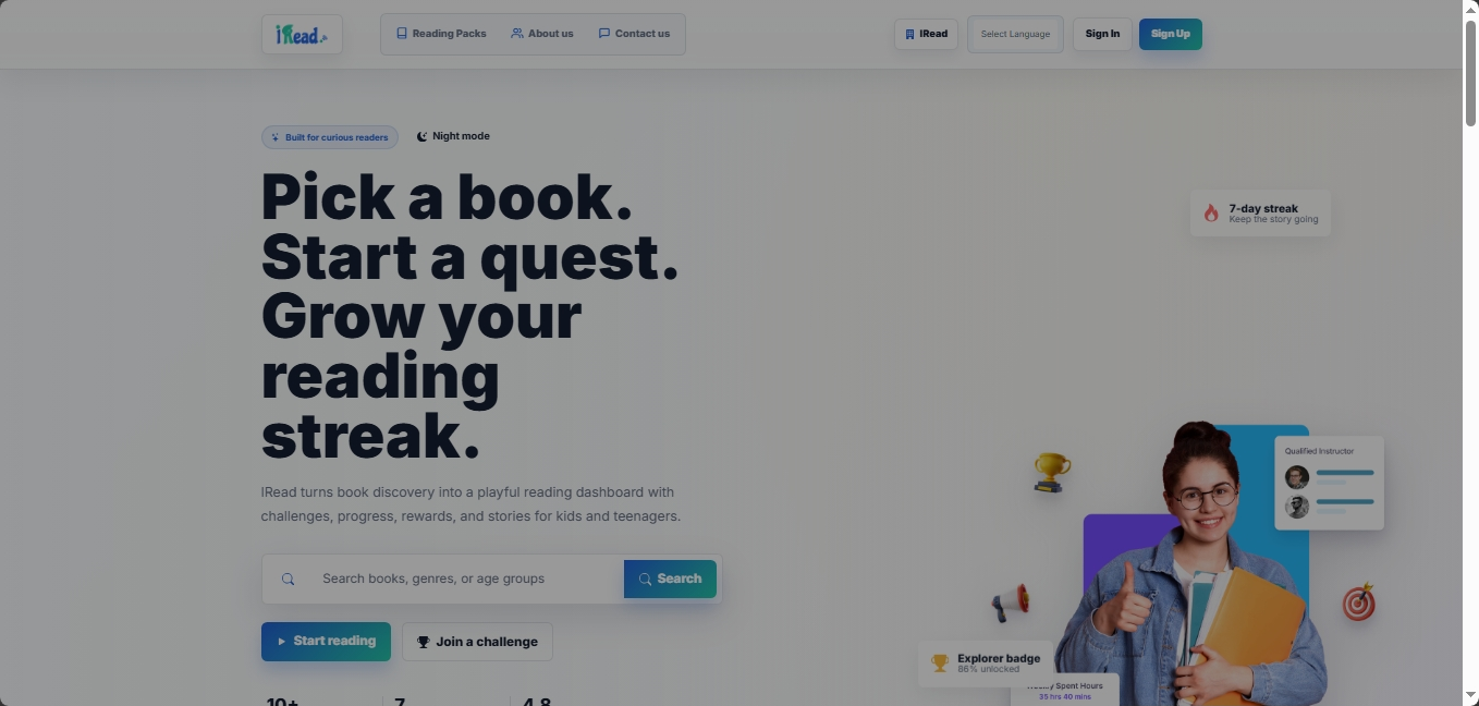 IRead — Reading Platform